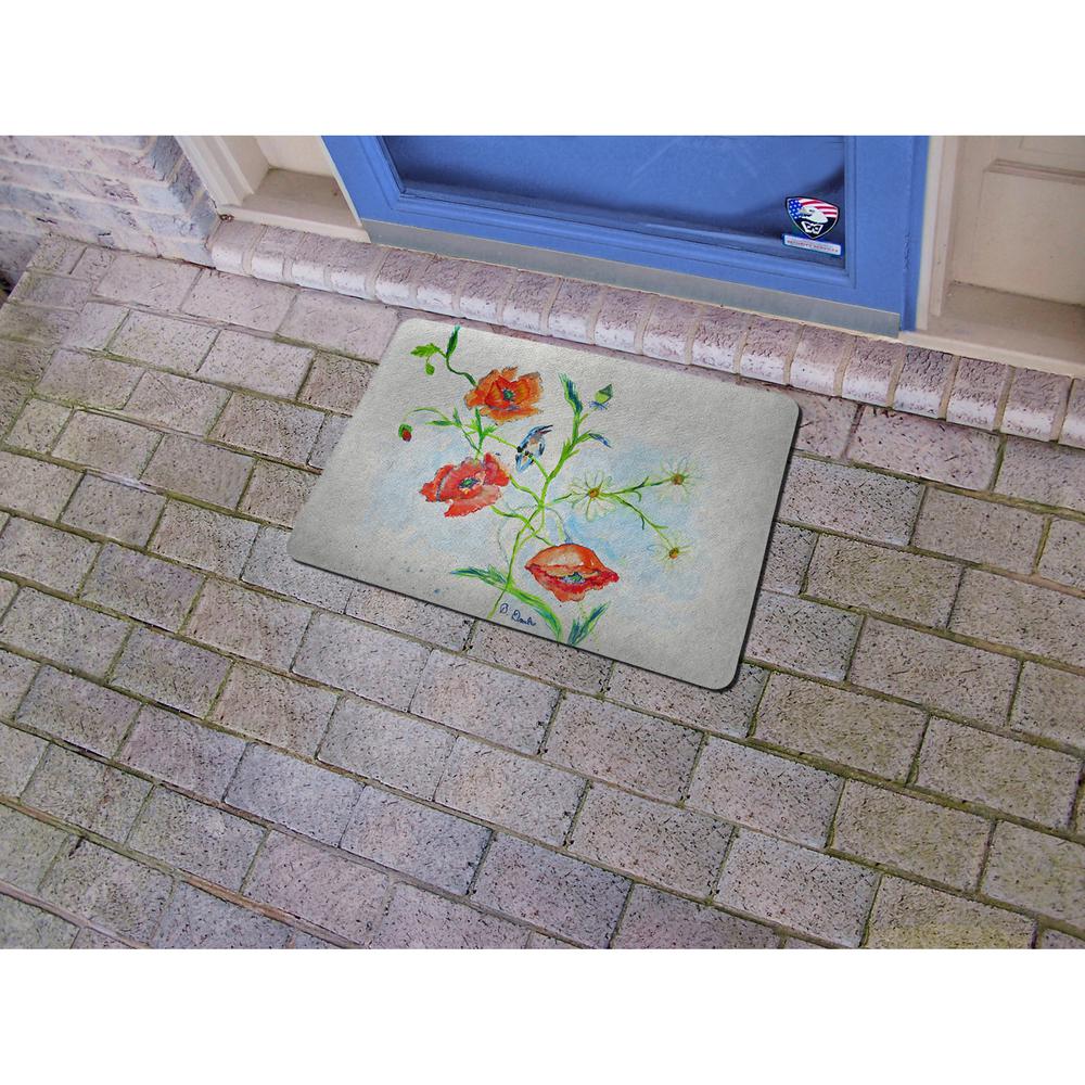 Poppies & Daisies Door Mat 18"x26"