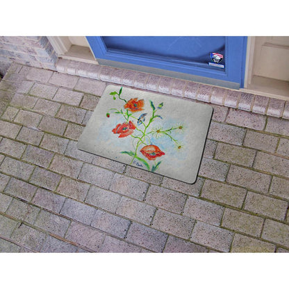 Poppies & Daisies Door Mat 18"x26"