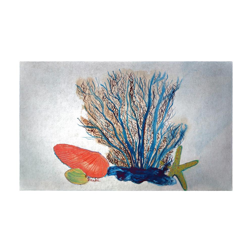 Coral & Shells Door Mat Large 30"x50"
