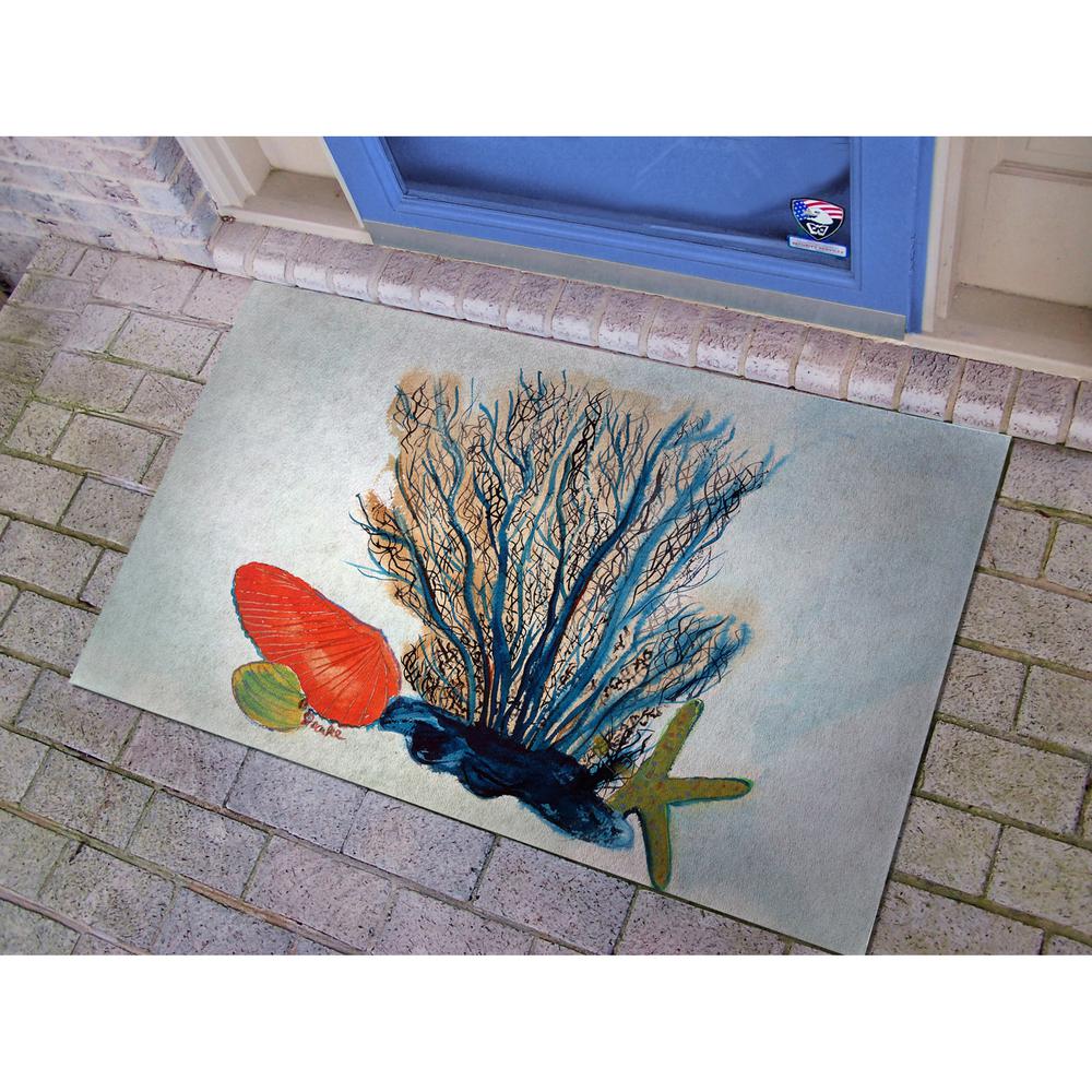 Coral & Shells Door Mat Large 30"x50"