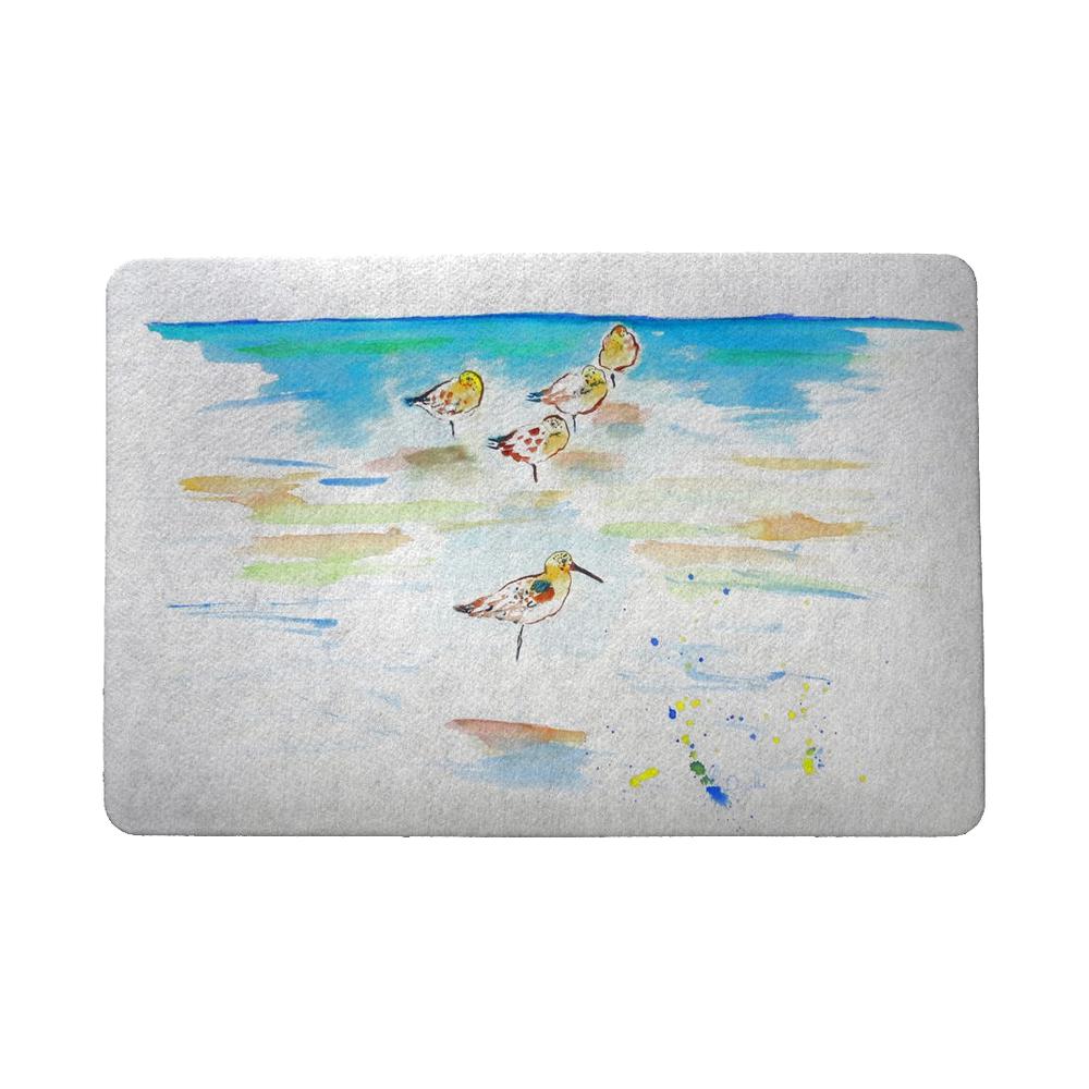 Five Sanderlings Door Mat 18"x26"