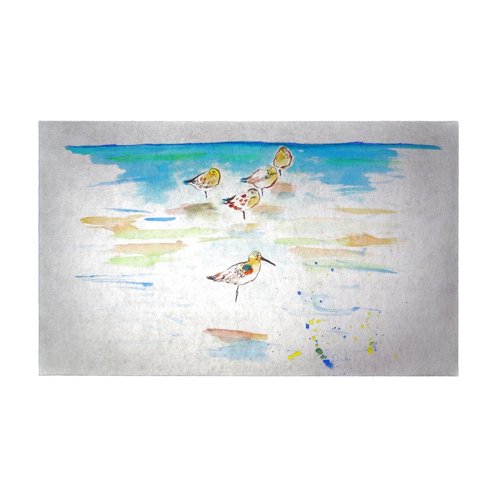 Five Sanderlings Door Mat Large 30"x50"