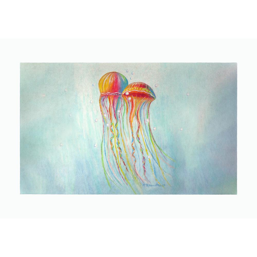 Colorful Jellyfish Door Mat 30x50