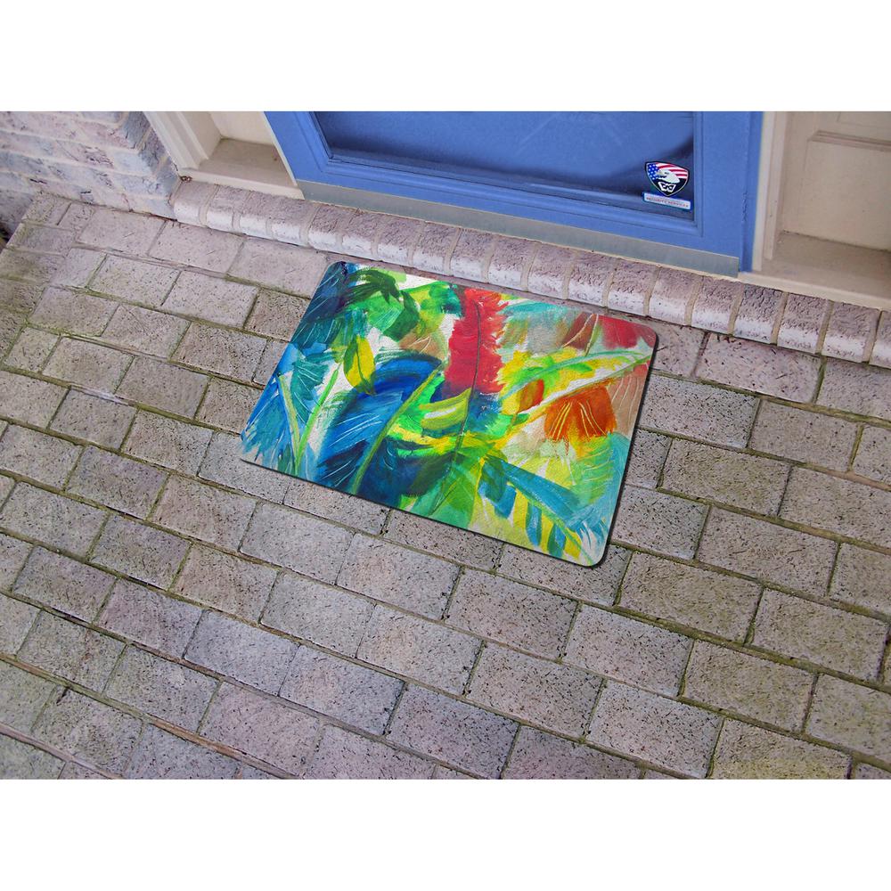 Abstract Palms Door Mat 18x26