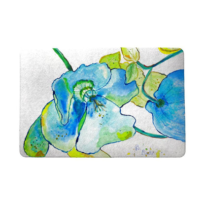 Blue Hibiscus Door Mat 18x26