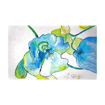 Blue Hibiscus Door Mat 30x50