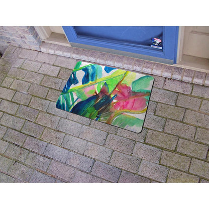 Pink Palms Door Mat 18x26