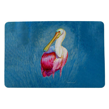 Spoonbill Portrait Door Mat 18x26