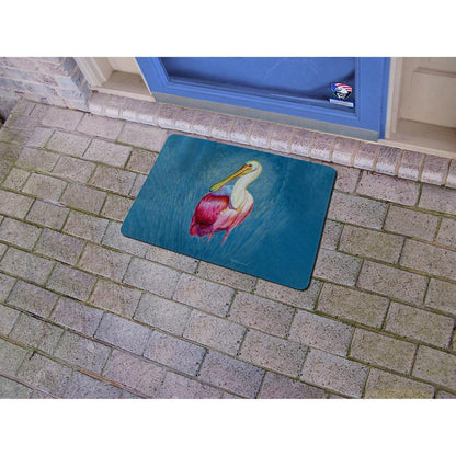 Spoonbill Portrait Door Mat 18x26