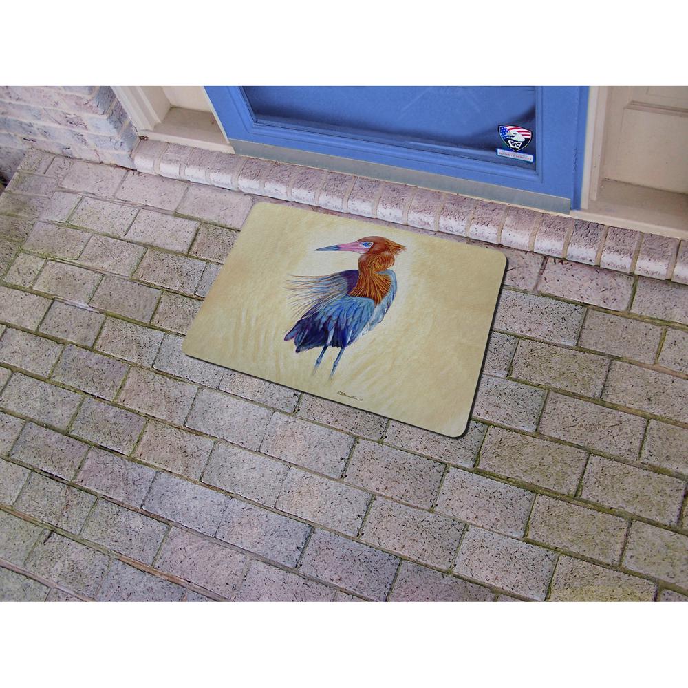 Reddish Egret Portrait Door Mat 18x26