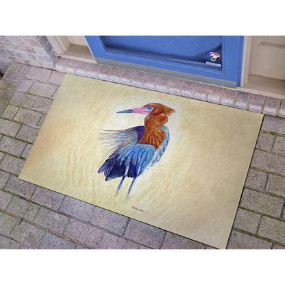 Reddish Egret Portrait Door Mat 30x50