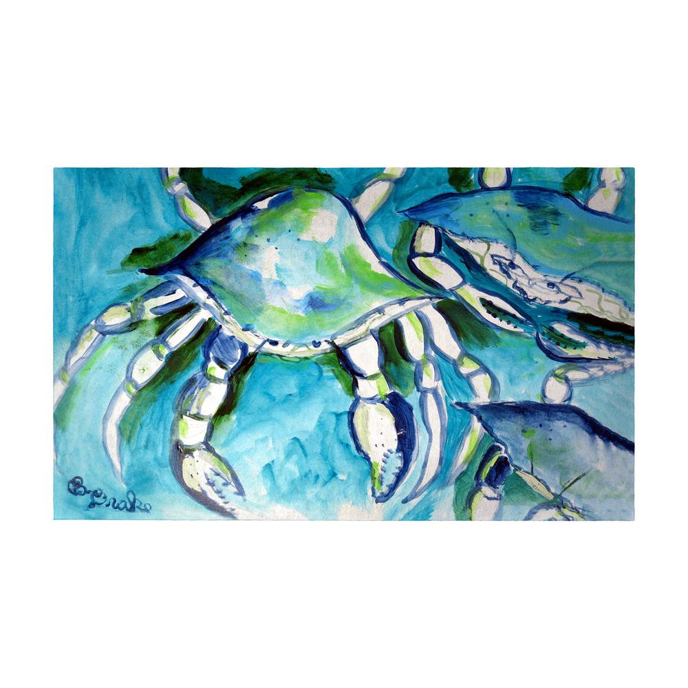 White Crabs Door Mat 30x50