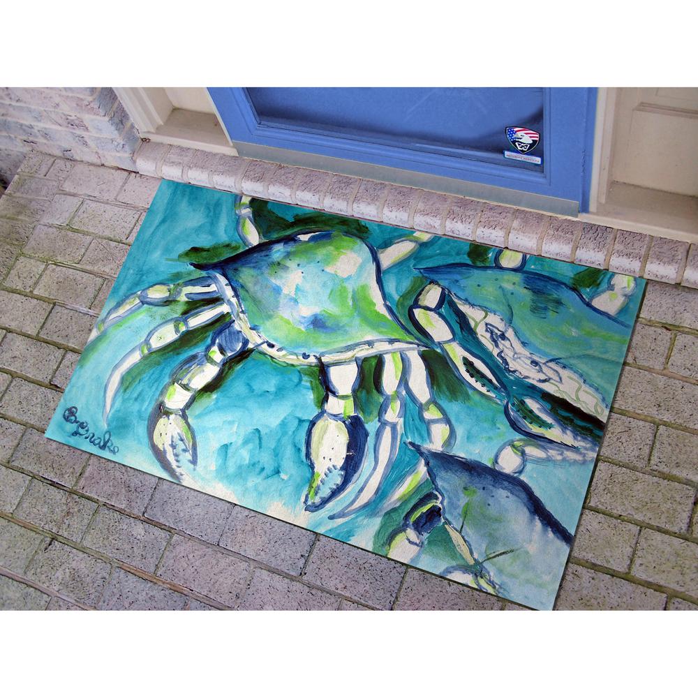 White Crabs Door Mat 30x50