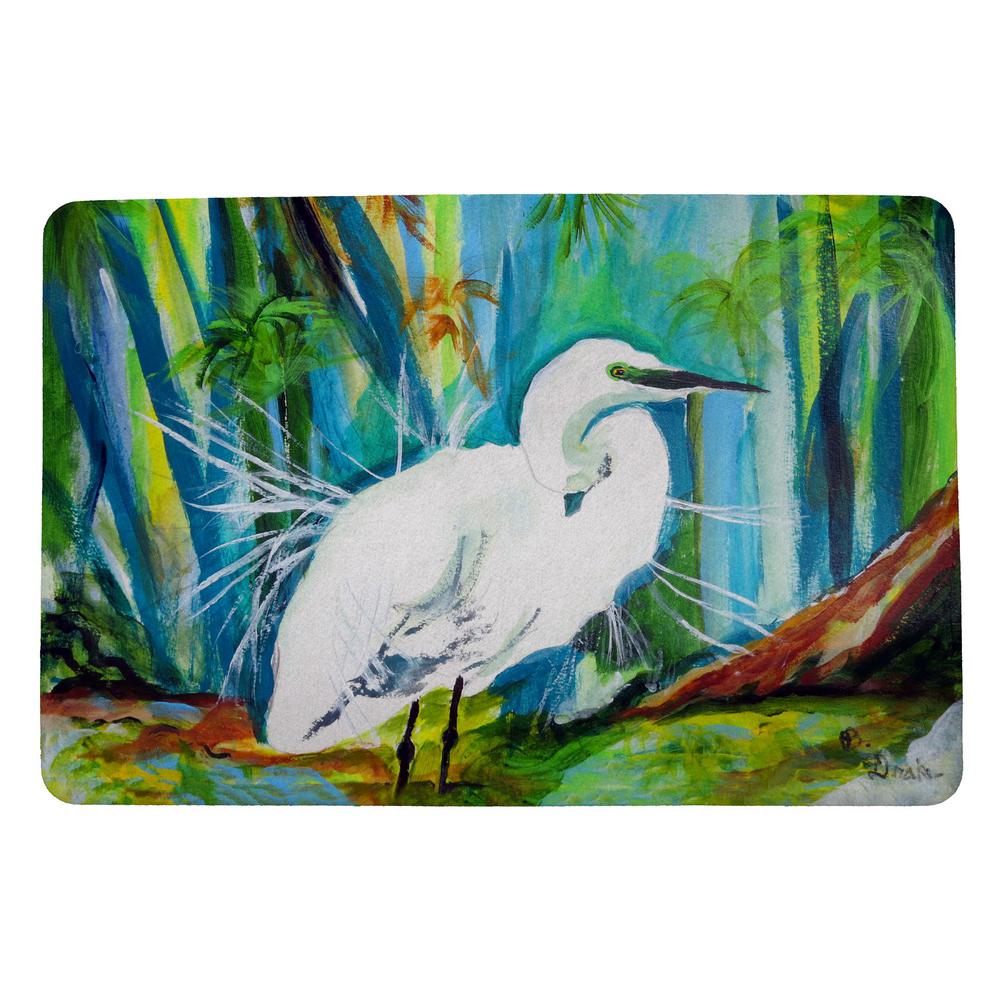 Acrylic Egret Door Mat 18x26