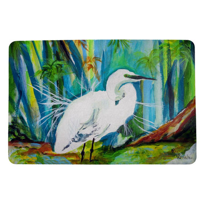 Acrylic Egret Door Mat 18x26