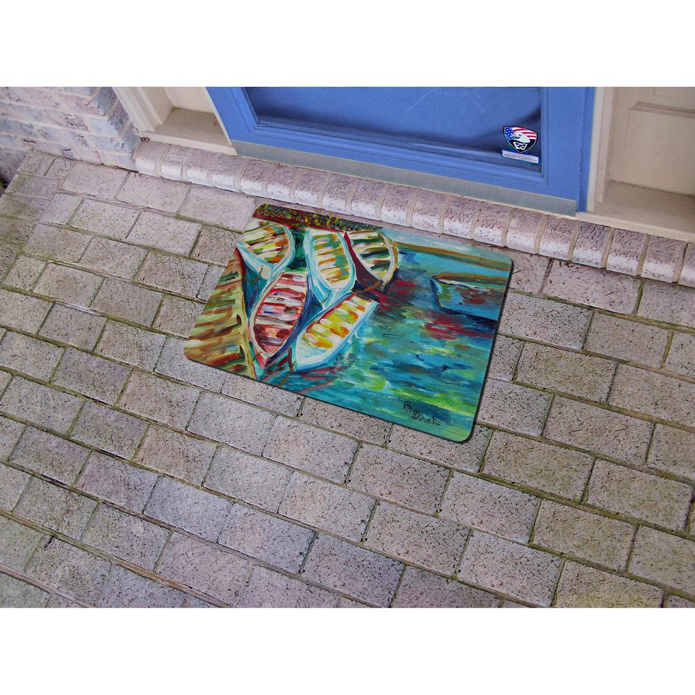Six Rowboats Door Mat 18x26