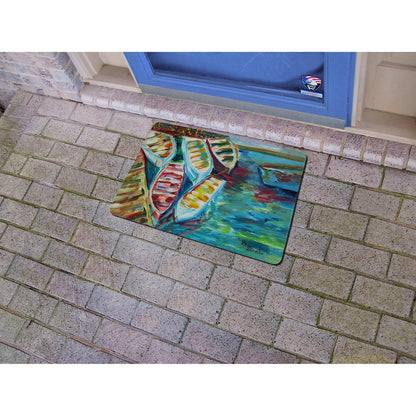 Six Rowboats Door Mat 18x26