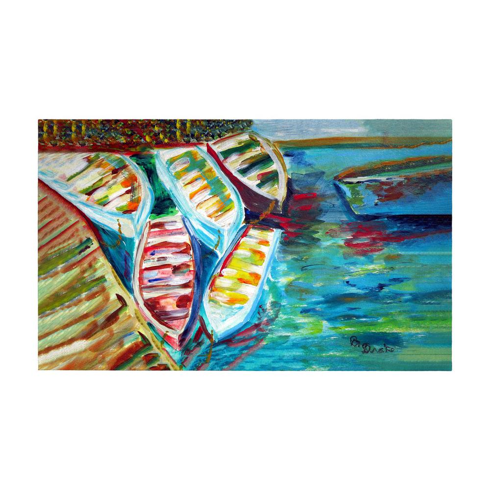 Six Rowboats Door Mat 30x50