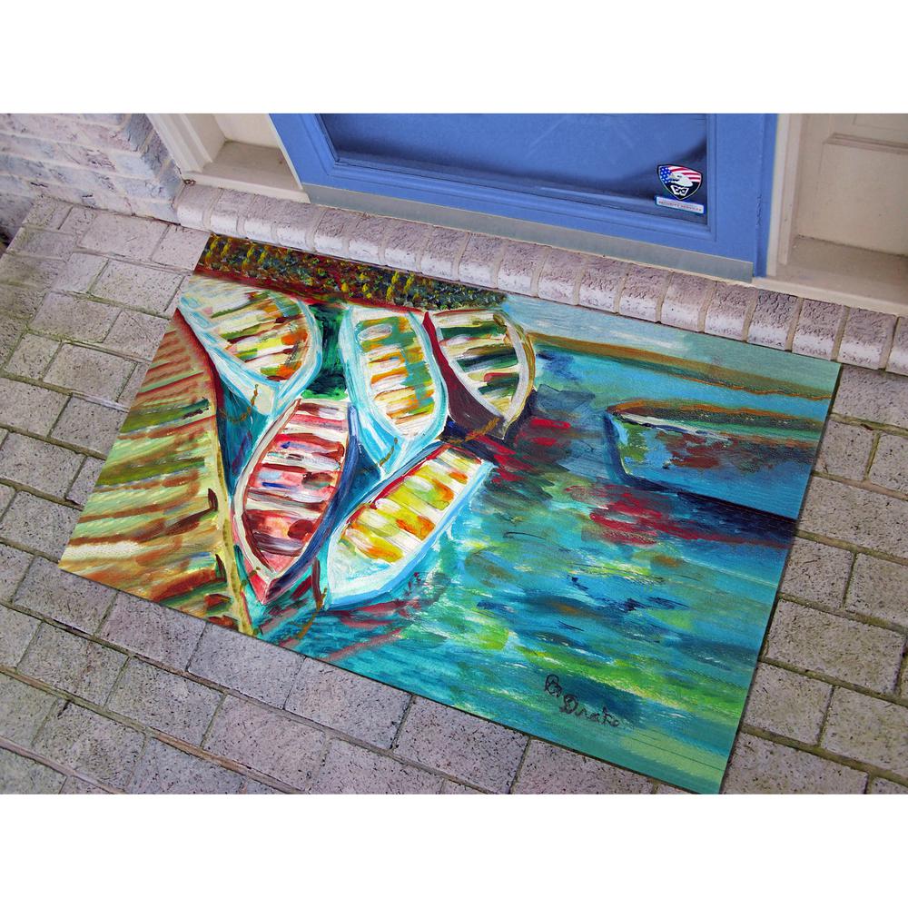 Six Rowboats Door Mat 30x50