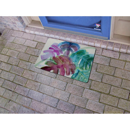Monstera Leaves Door Mat 18x26