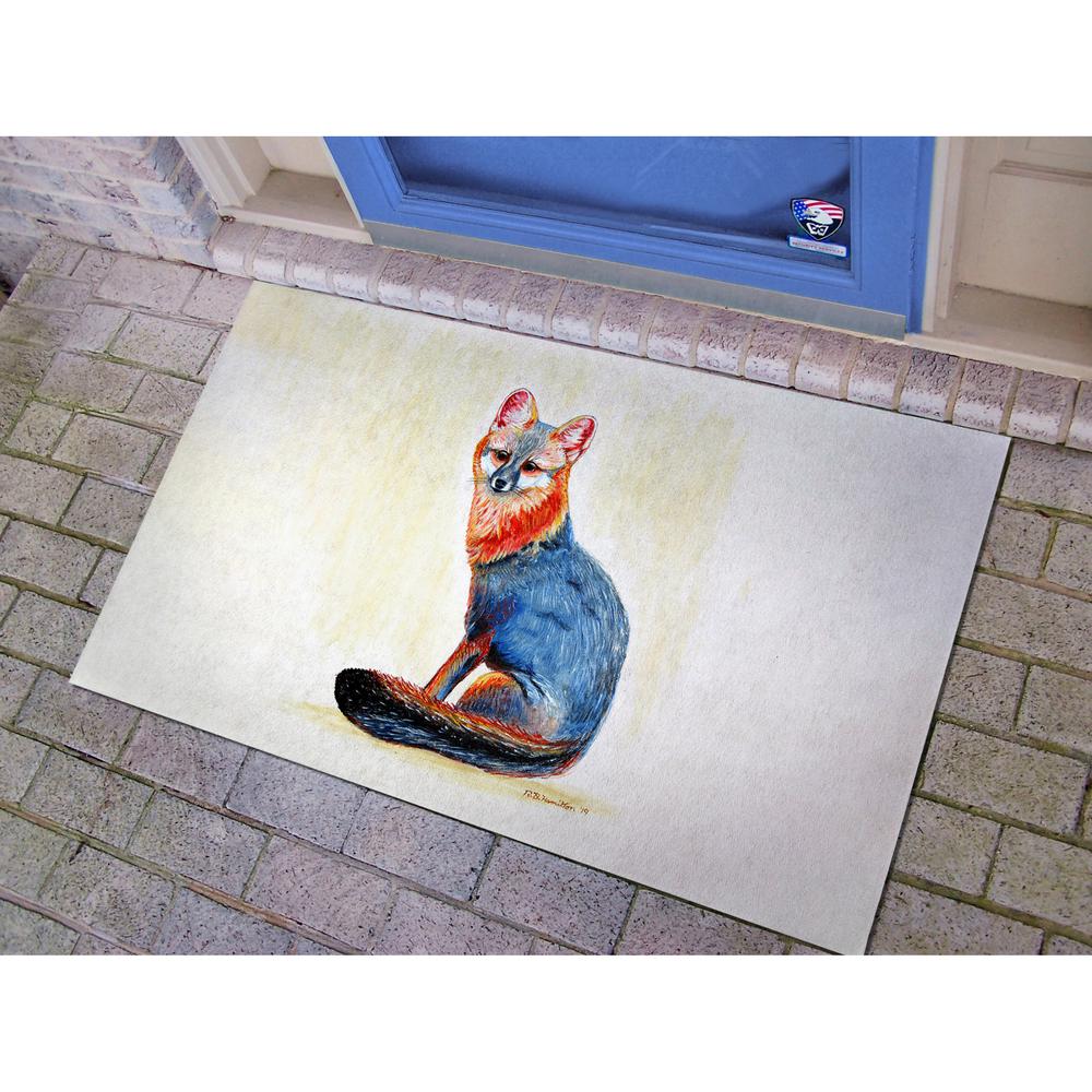 Gray Fox Door Mat 30x50