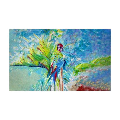 Green Parrot II Door Mat 30x50