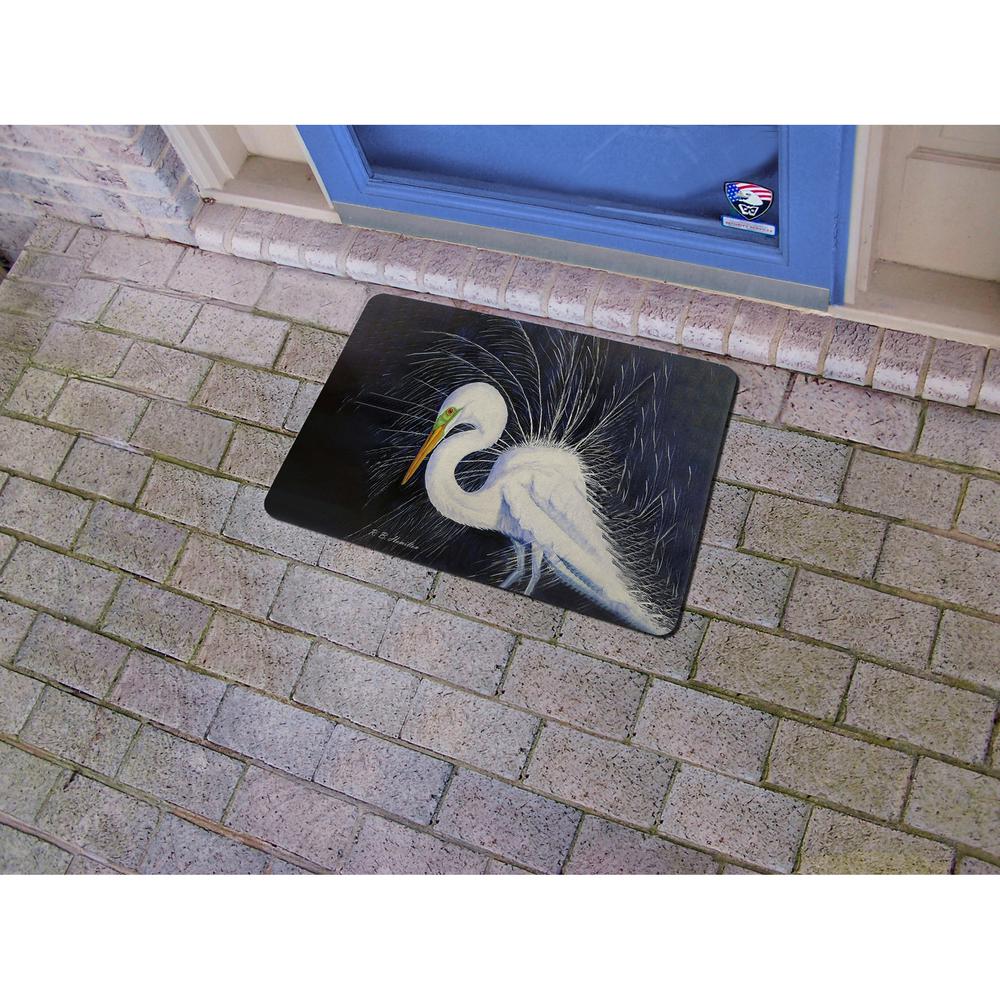 Breeding Egret Door Mat 18x26