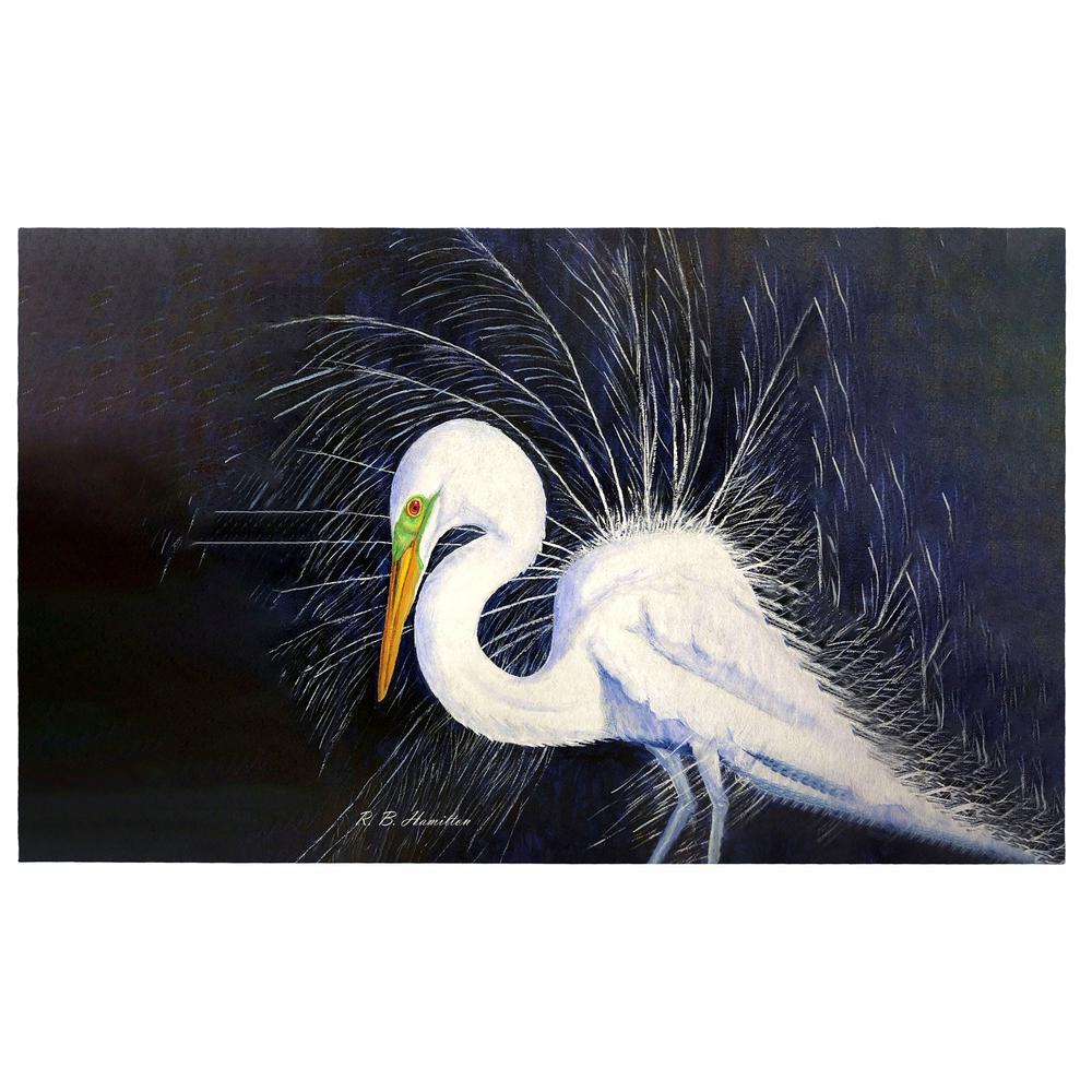 Breeding Egret Door Mat 30x50