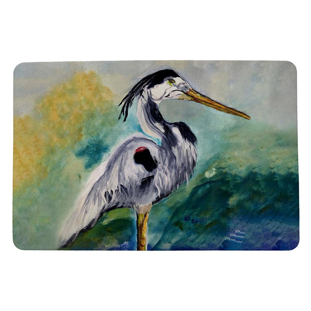 Betsy's Blue Heron Door Mat 18x26