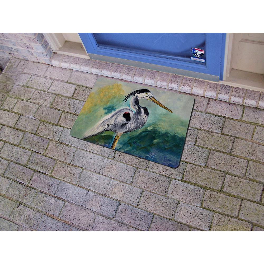 Betsy's Blue Heron Door Mat 18x26