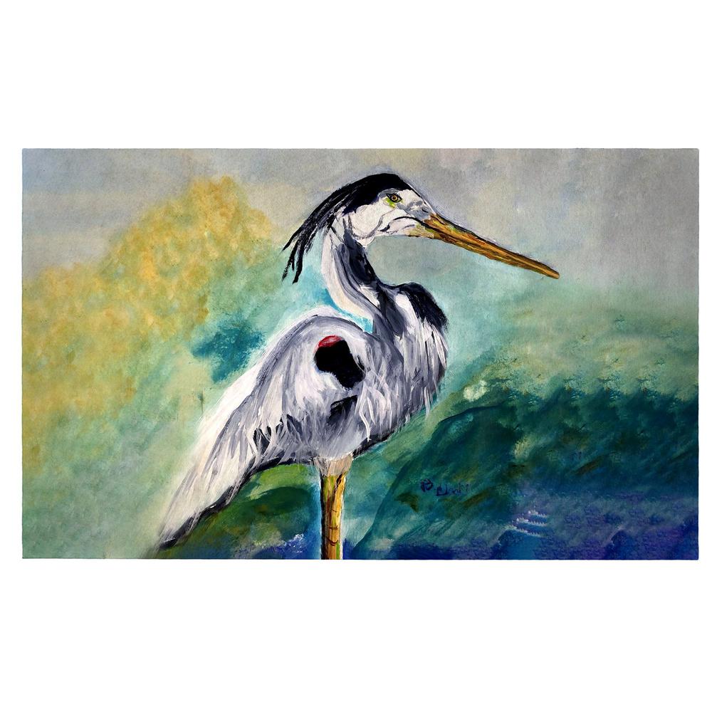 Betsy's Blue Heron Door Mat 30x50
