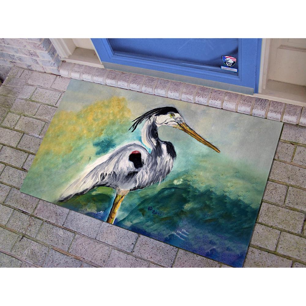 Betsy's Blue Heron Door Mat 30x50