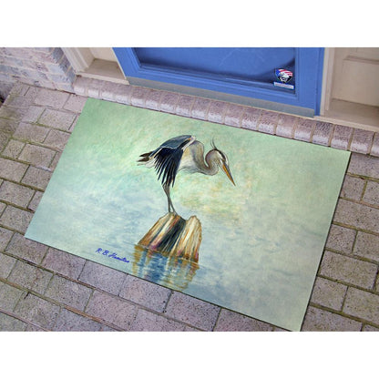 Balancing Heron Door Mat 30x50