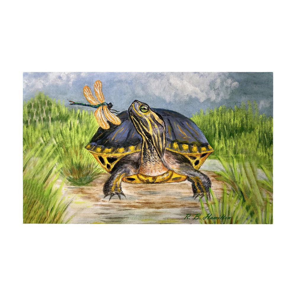 Dragonfly to Turtle Large Door Mat