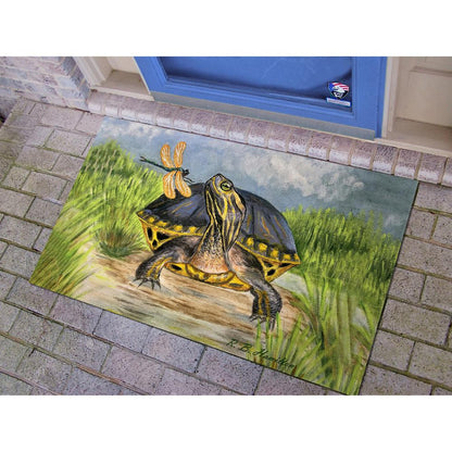 Dragonfly to Turtle Large Door Mat
