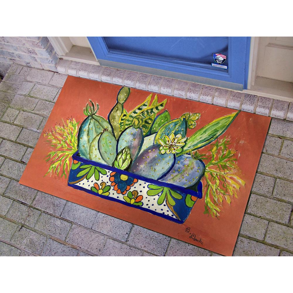 Cactus in Planter Large Door Mat