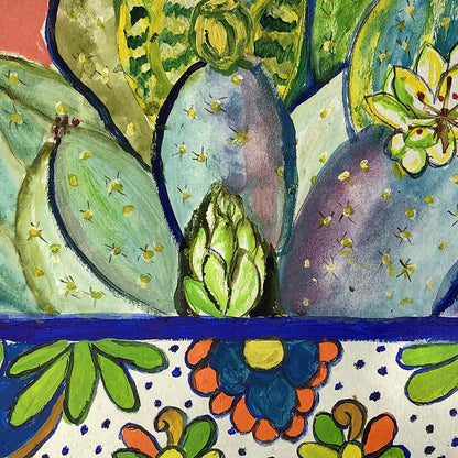 Cactus in Planter Large Door Mat