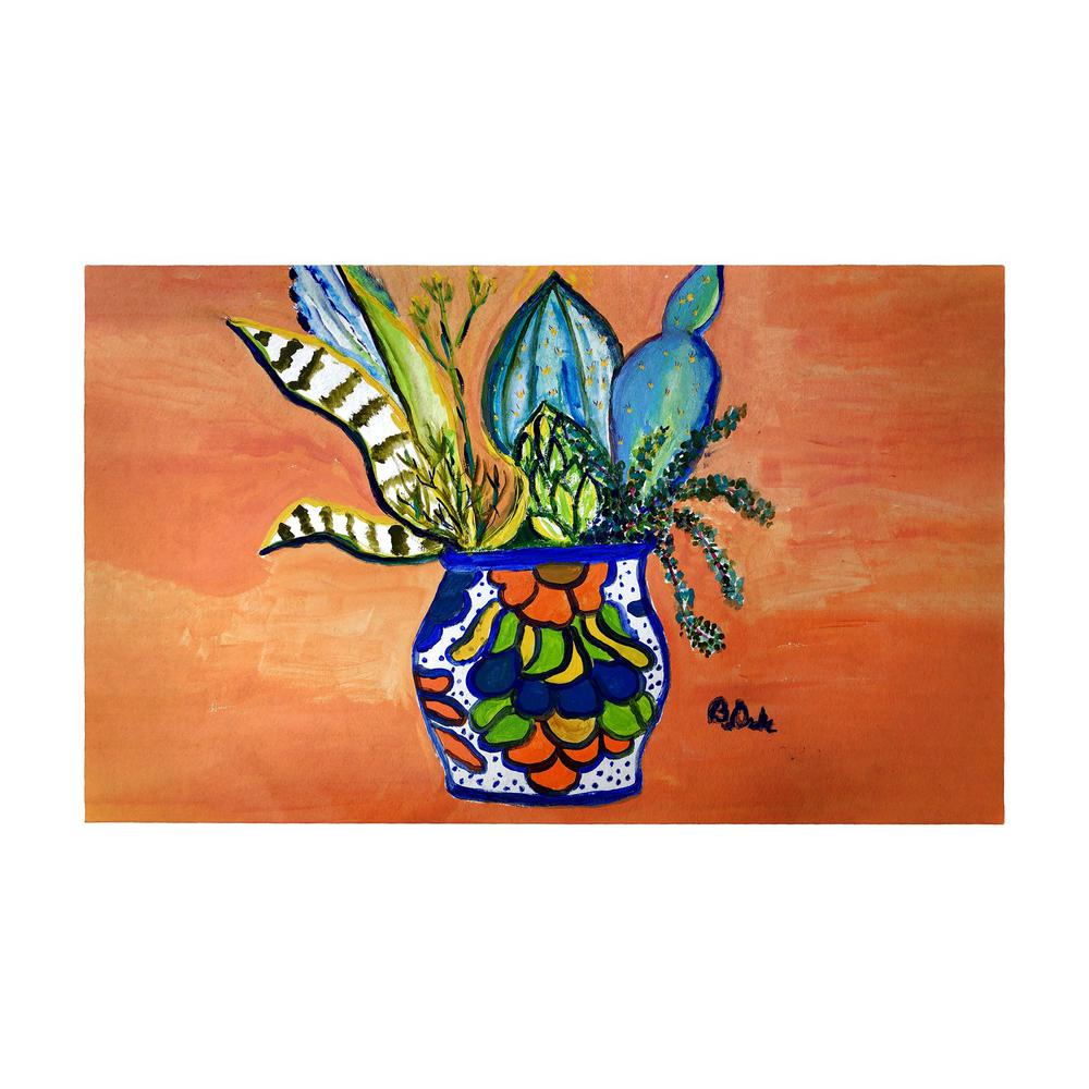 Cactus in Pot Large Door Mat