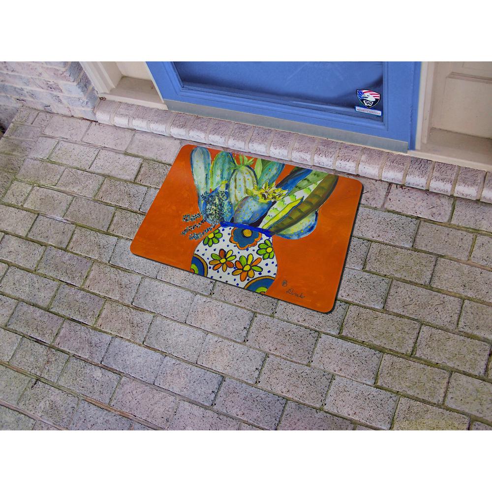 Potted Cactus Small Door Mat