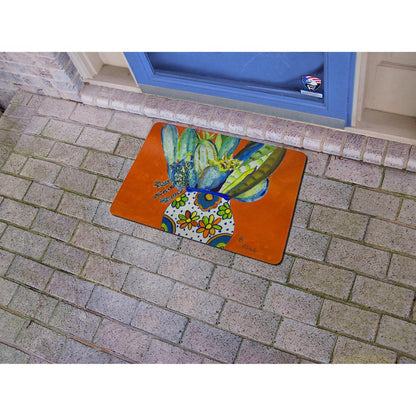 Potted Cactus Small Door Mat