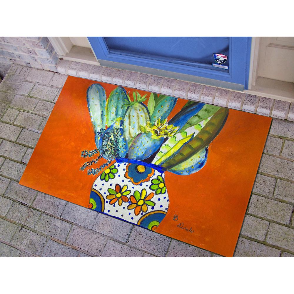 Potted Cactus Large Door Mat