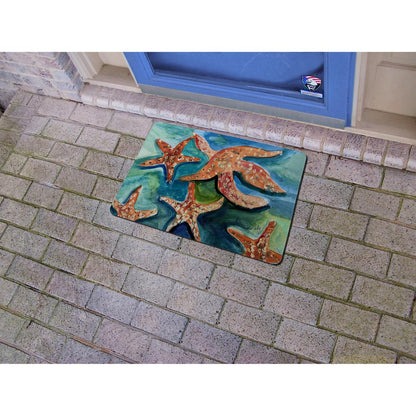 Swimming Starfish Small Door Mat