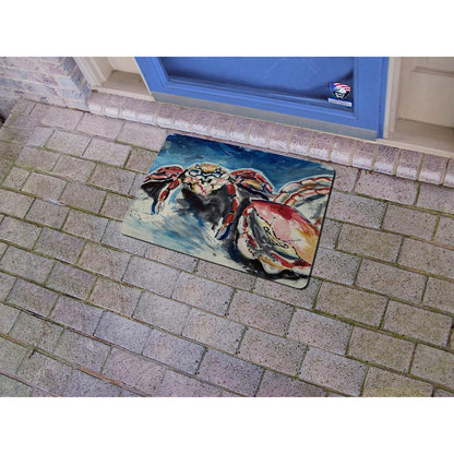 Two Red Crabs Small Door Mat