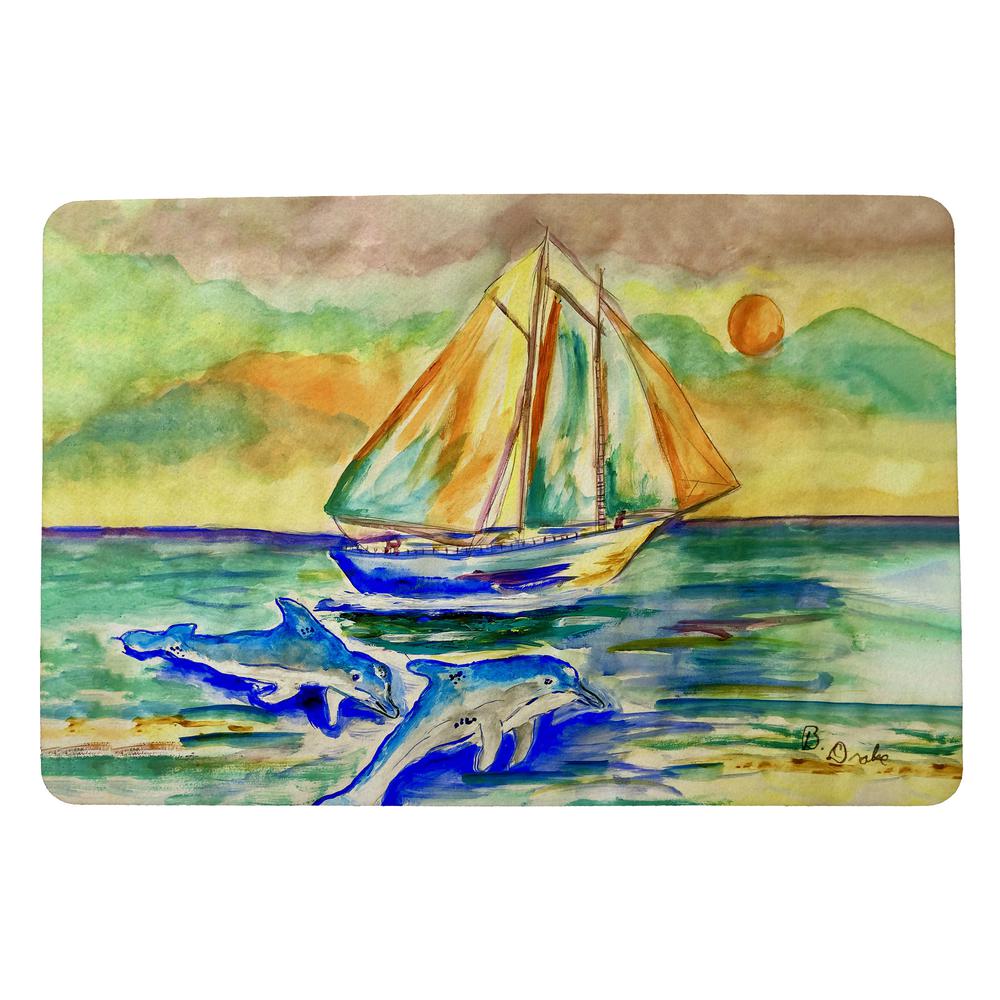 Sunset Sailing Door Mat 18x26
