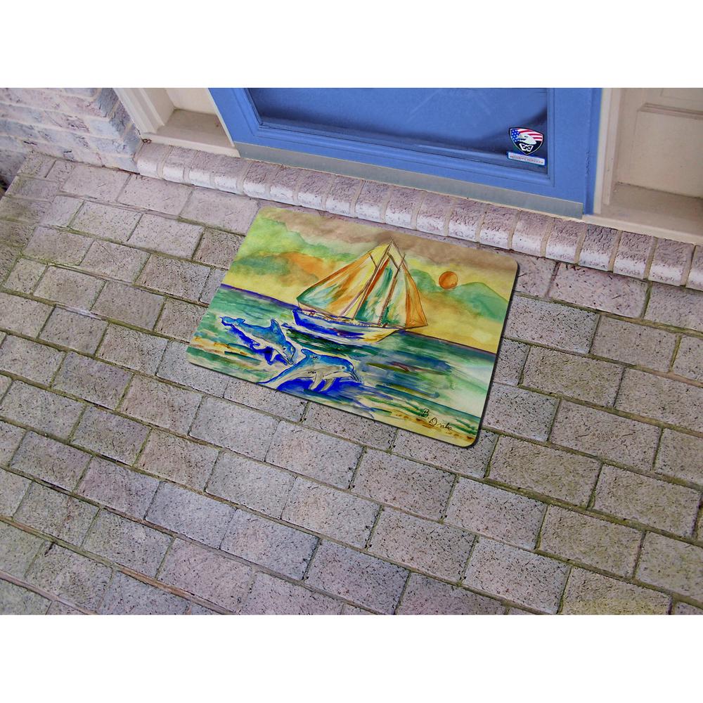 Sunset Sailing Door Mat 18x26