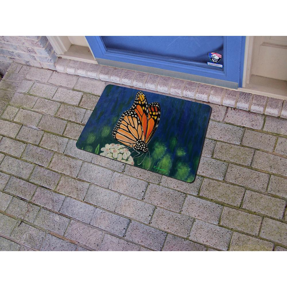 Monarch & Flower Door Mat 18x26