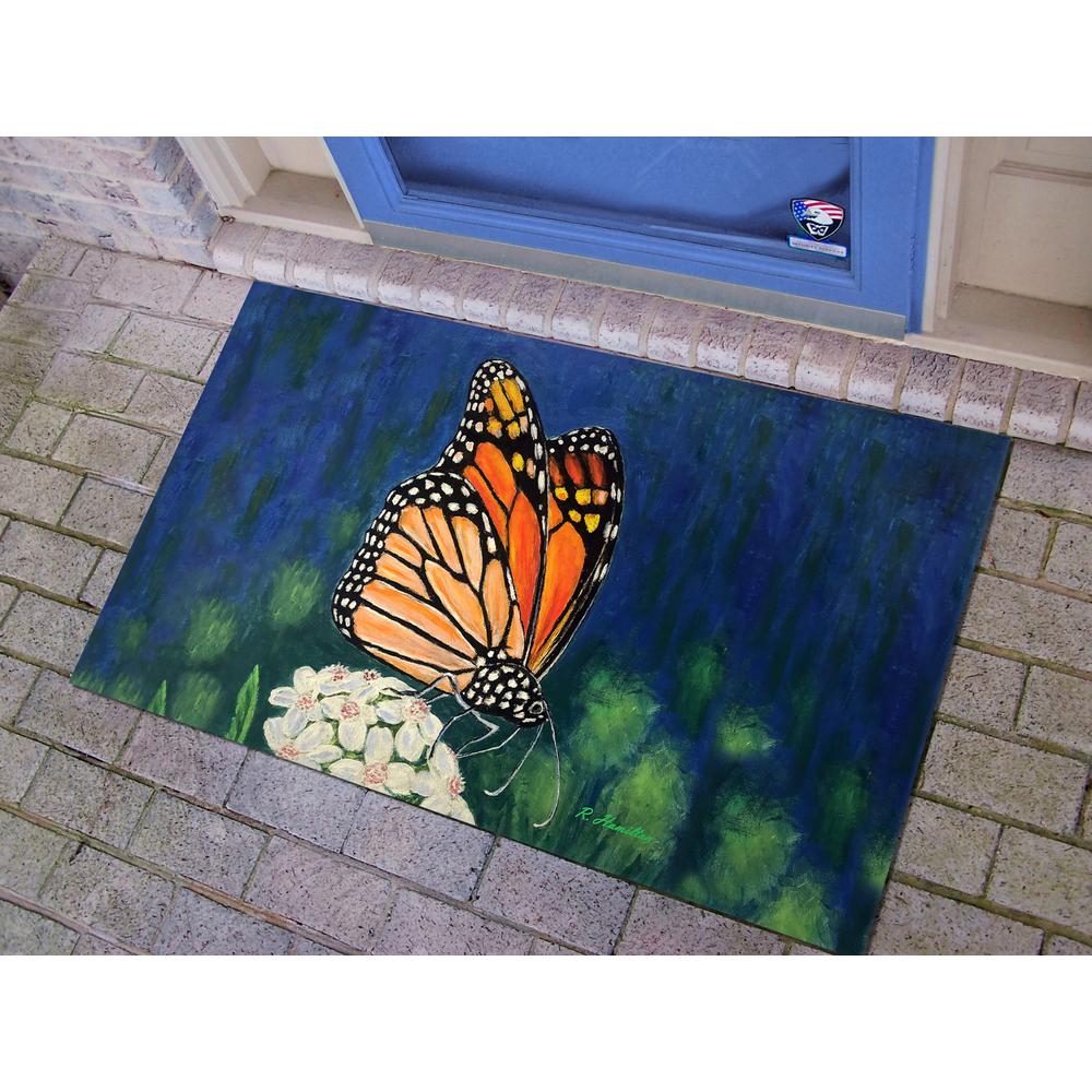 Monarch & Flower Door Mat 30x50