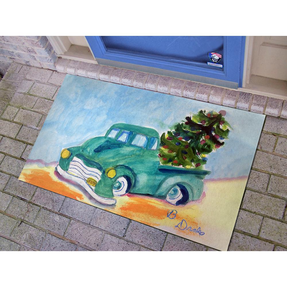 Green Truck Door Mat 30x50