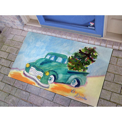 Green Truck Door Mat 30x50