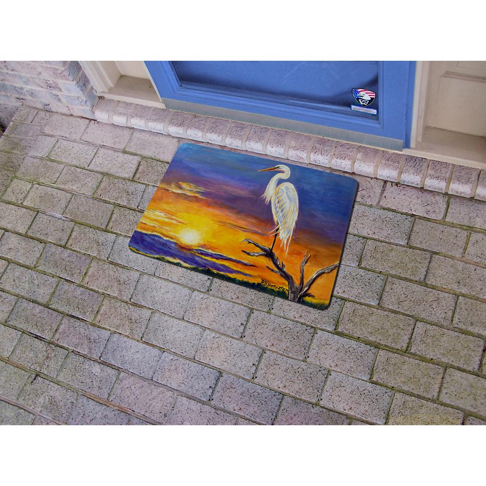 Egret Sunset Door Mat 18x26